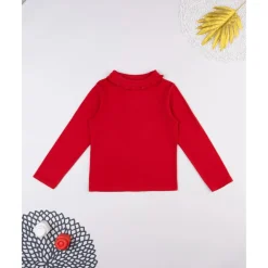 Camiseta niña roja cuello alto*Prenatal Sale
