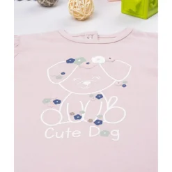 Camiseta niña rosa con perrito Bebé Niña 3-36 Meses·Camisas Y Camisetas|Niña·Bebé Niña 3-36 Meses