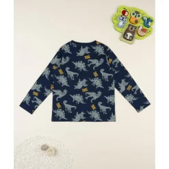 Camiseta niño azul con estampado “Dino Allover”*Prenatal Online