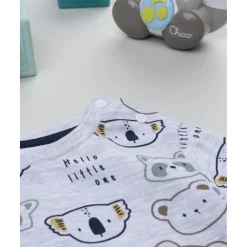 Discount Camiseta niño gris con animalitos Bebé Niño 3-36 Meses·Camisas Y Camisetas|Niño·Bebé Niño 3-36 Meses