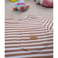 Camiseta niño marrón con bolsillo*Prenatal Best
