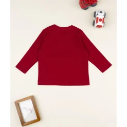 Clearance Camiseta roja de manga larga para niño Niño·Bebé Niño 3-36 Meses|Bebé Niño 3-36 Meses·Camisas Y Camisetas