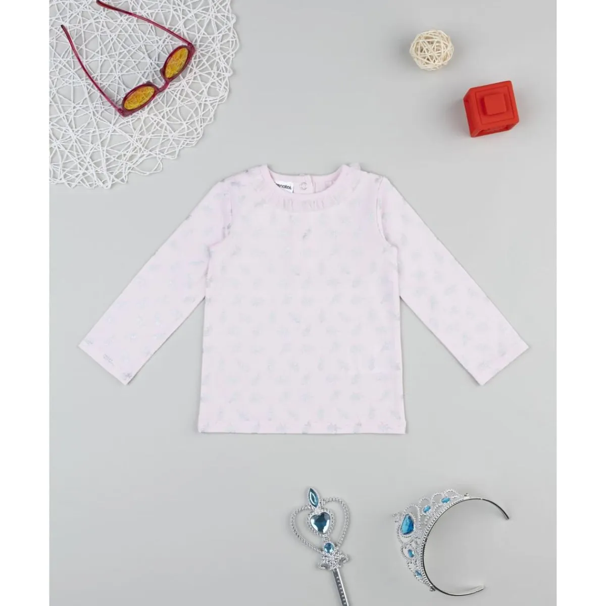 New Camiseta rosa con volantes niña Niña·Bebé Niña 3-36 Meses|Bebé Niña 3-36 Meses·Camisas Y Camisetas