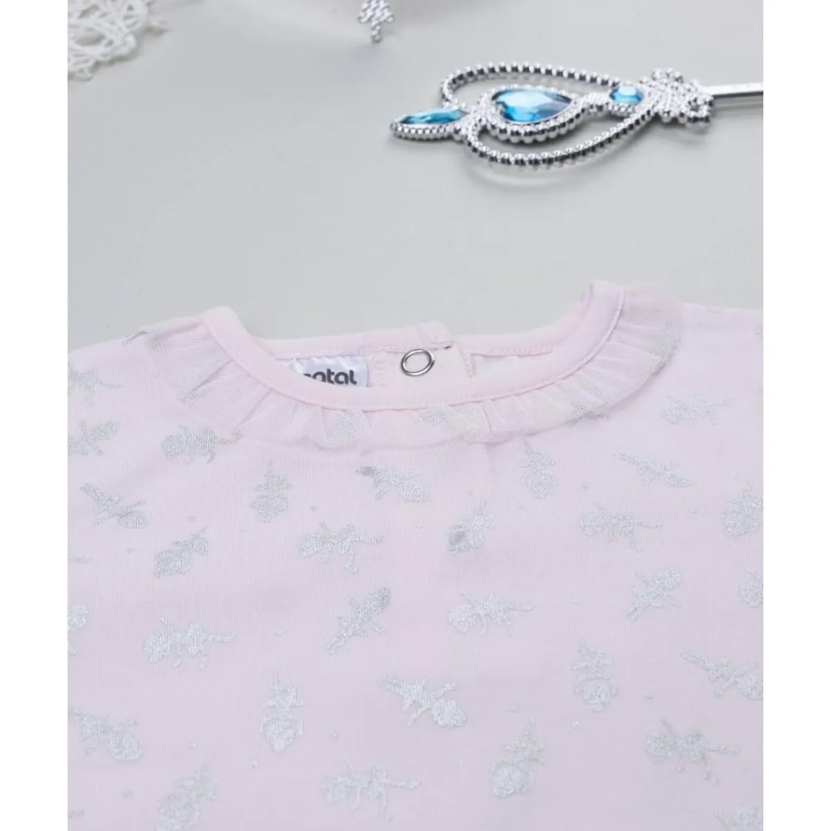 New Camiseta rosa con volantes niña Niña·Bebé Niña 3-36 Meses|Bebé Niña 3-36 Meses·Camisas Y Camisetas