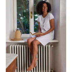 New Camisón de Maternidad con Estampado de Corazones Premamá·Íntimo Y Noche|Íntimo Y Noche·Camisetas Interiores Y Body