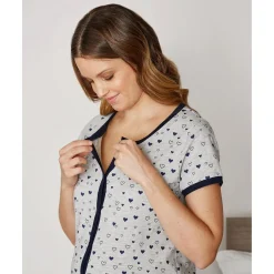 Camisón de maternidad con estampado de corazones*Prenatal