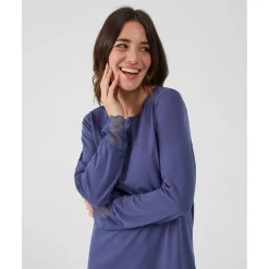Best Camisón de maternidad para lactancia azul con encaje Premamá·Íntimo Y Noche|Íntimo Y Noche·Pijamas Y Camisones