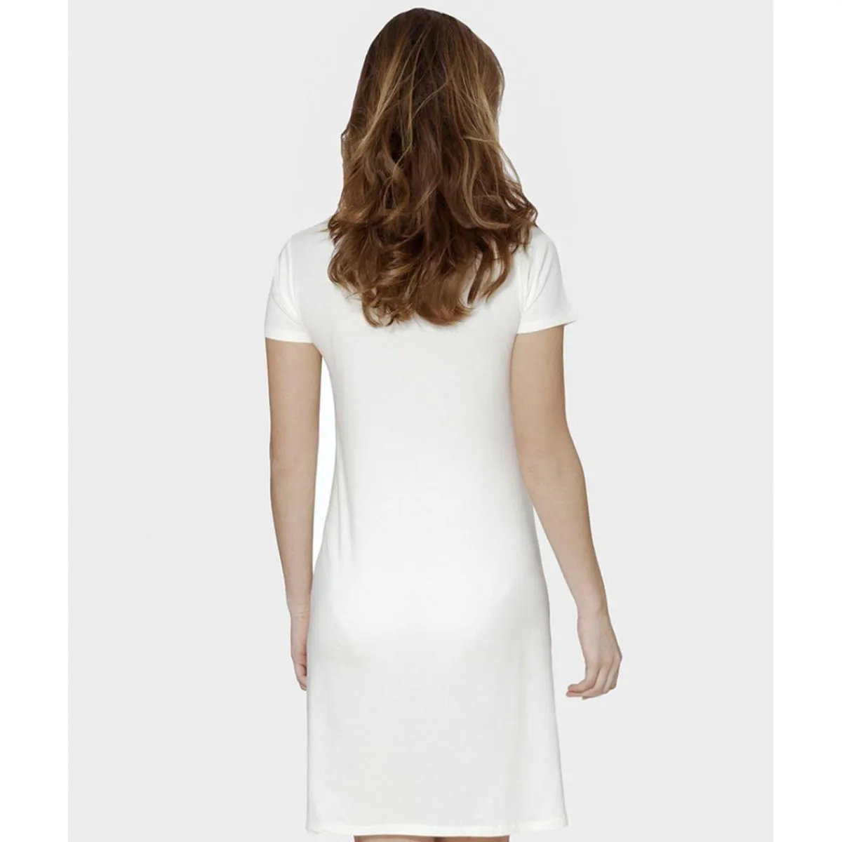 Discount Camisón de parto de manga corta totalmente abierto blanco Premamá·Íntimo Y Noche|Íntimo Y Noche·Camisetas Interiores Y Body