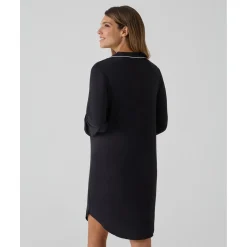Sale Camisón premamá negro con detalles blancos Premamá·Íntimo Y Noche|Íntimo Y Noche·Pijamas Y Camisones