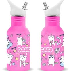 Clearance Cantimplora acero dancing cats 500 ml Material Escolar