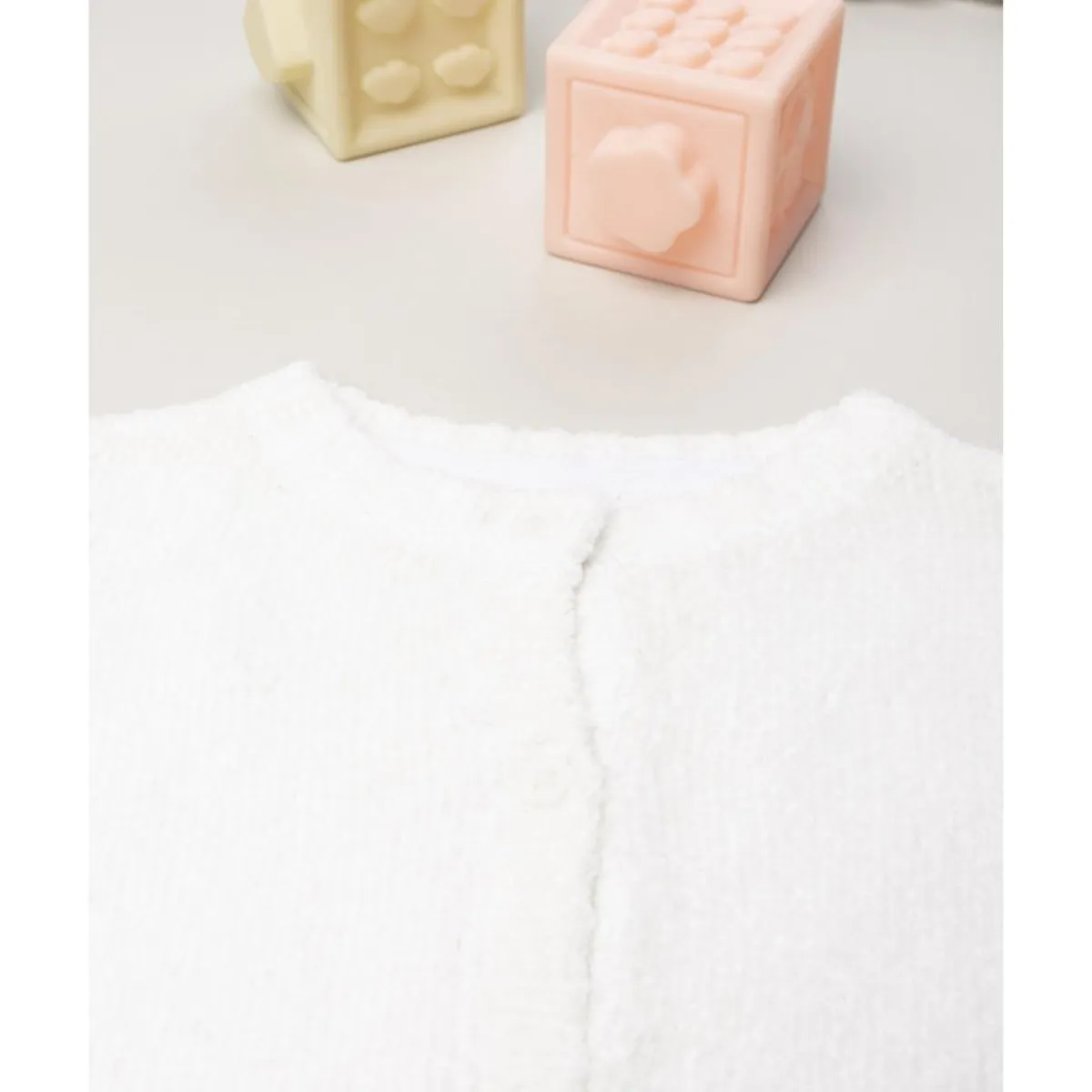 Hot Cardigan blanco de niña Recién Nacido·Primeras Salidas|Primeras Salidas·Cardigans