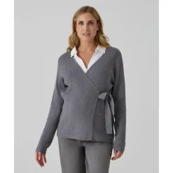 Cardigan cruzado gris premamá*Prenatal