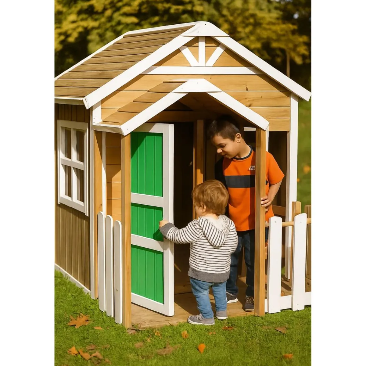 Casita infantil Olden de madera Verde*MASGAMES Best