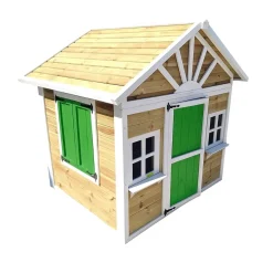 Casita infantil Visby de madera Verde*MASGAMES Outlet