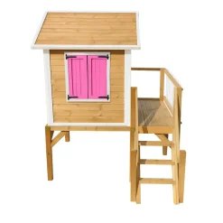 Casita Visby elevada 90 cm Rosa*MASGAMES New