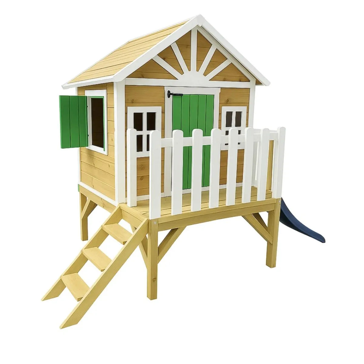 Casita Visby elevada 60 cm Verde*MASGAMES Best