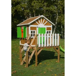 Casita Visby elevada 90 cm Verde*MASGAMES Hot
