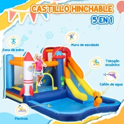 Sale Castillo hinchable 5 en 1 con piscina y tobogán Castillos Hinchables