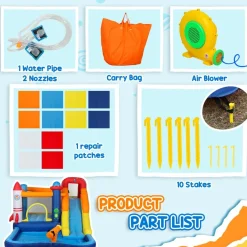 Sale Castillo hinchable 5 en 1 con piscina y tobogán Castillos Hinchables