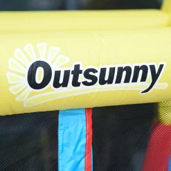 Castillo Hinchable Cohete con piscina, 2 toboganes, minimuro de escalada y cama de salto 330 cm*OUTSUNNY Discount