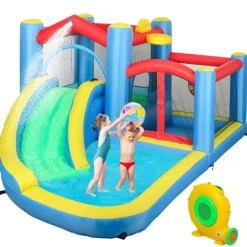 Castillo inflable 5 en 1 con tobogán y piscinas*AIYAPLAY Discount