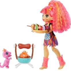 Clearance Cave Club - Muñeca Emberly - Playset BBQs Muñecas