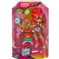 Clearance Cave Club - Muñeca Emberly - Playset BBQs Muñecas