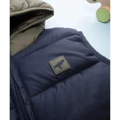 Chaleco infantil bicolor azul y verde*Prenatal Hot