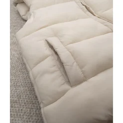 Chaleco infantil blanco de nylon reciclado*Prenatal