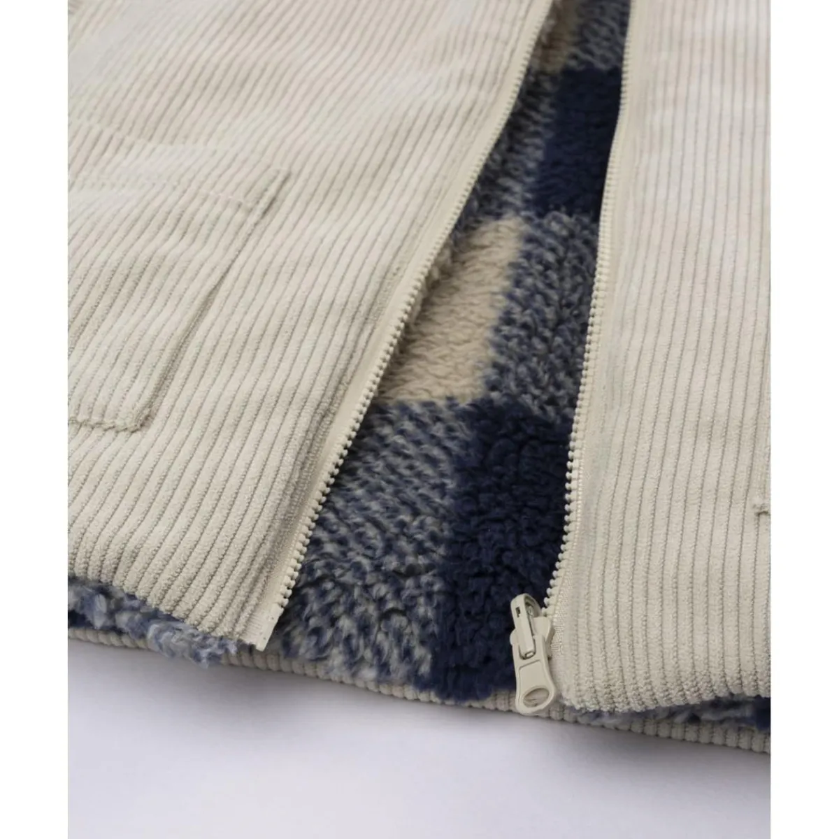 Chaqueta reversible beige con capucha para niño*Prenatal Outlet