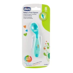 Discount - Cuchara Inclinada Primeras Papillas Azul Preparación Comida Y Accesorios·Platos Y Cubiertos Infantiles