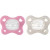 - Pack 2 chupetes Physio Dual Soft rosa y beige (6-16m)*CHICCO New