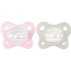 - Pack 2 chupetes Physio Dual Soft rosa y beige (2-6m)*CHICCO Best