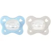 - Pack 2 chupetes Physio Dual Soft azul y beige (2-6m)*CHICCO Best