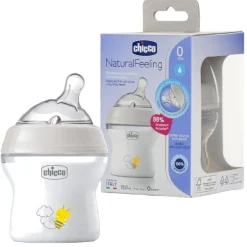 - Biberón flujo lento 150 ml Natural Feeling*CHICCO Hot