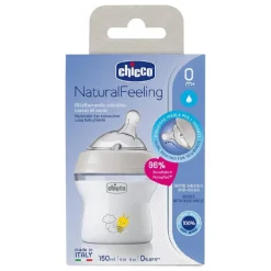 - Biberón flujo lento 150 ml Natural Feeling*CHICCO Hot