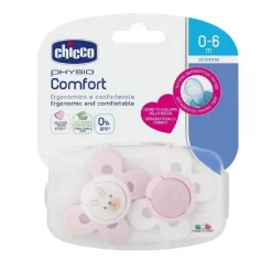 - Pack 2 Chupetes Physio Comfort silicona 0-6M Rosa*CHICCO Clearance