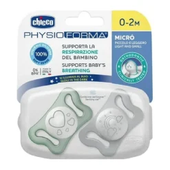 - Pack 2 chupetes Physio Light Glow 0-2M (Varios modelos)*CHICCO Outlet