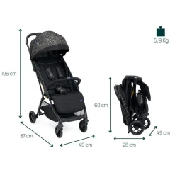 - Silla de paseo Glee Playful Black*CHICCO Clearance