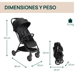 Outlet - Silla de paseo Urbino - Black Sillas De Paseo Y Accesorios·Sillas De Paseo
