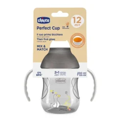 - Vaso Perfect 360 12M - Gris 200ml*CHICCO Outlet