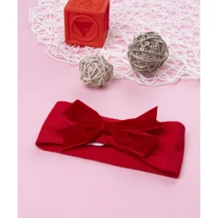 Cinta para el pelo bebé roja con lazo*Prenatal Discount