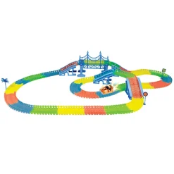 Circuito de coches de carreras en pista multicolor Glow Racer ㅤ*MOTORI & CO Outlet