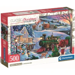 Classic Christmas Collection - Puzzle 500 piezas Christmas Train*CLEMENTONI Best