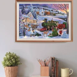 Classic Christmas Collection - Puzzle 500 piezas Christmas Train*CLEMENTONI Best