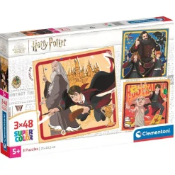 Hot - 3 puzzles 48 piezas - Harry Potter Juegos Y Puzzles