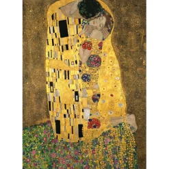 - Colección Museo - El beso - Puzzle de 1000 piezas, Arte y Pinturas Famosas ㅤ*CLEMENTONI Hot