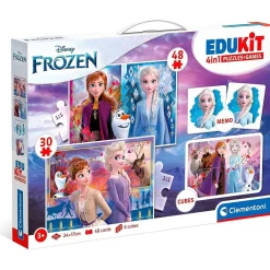Sale - Frozen - Edukit 4 en 1: Puzzle de 48 piezas, juego de memoria y 6 cubos educativos ㅤ Juguetes Educativos Y Libros|Juegos Y Puzzles