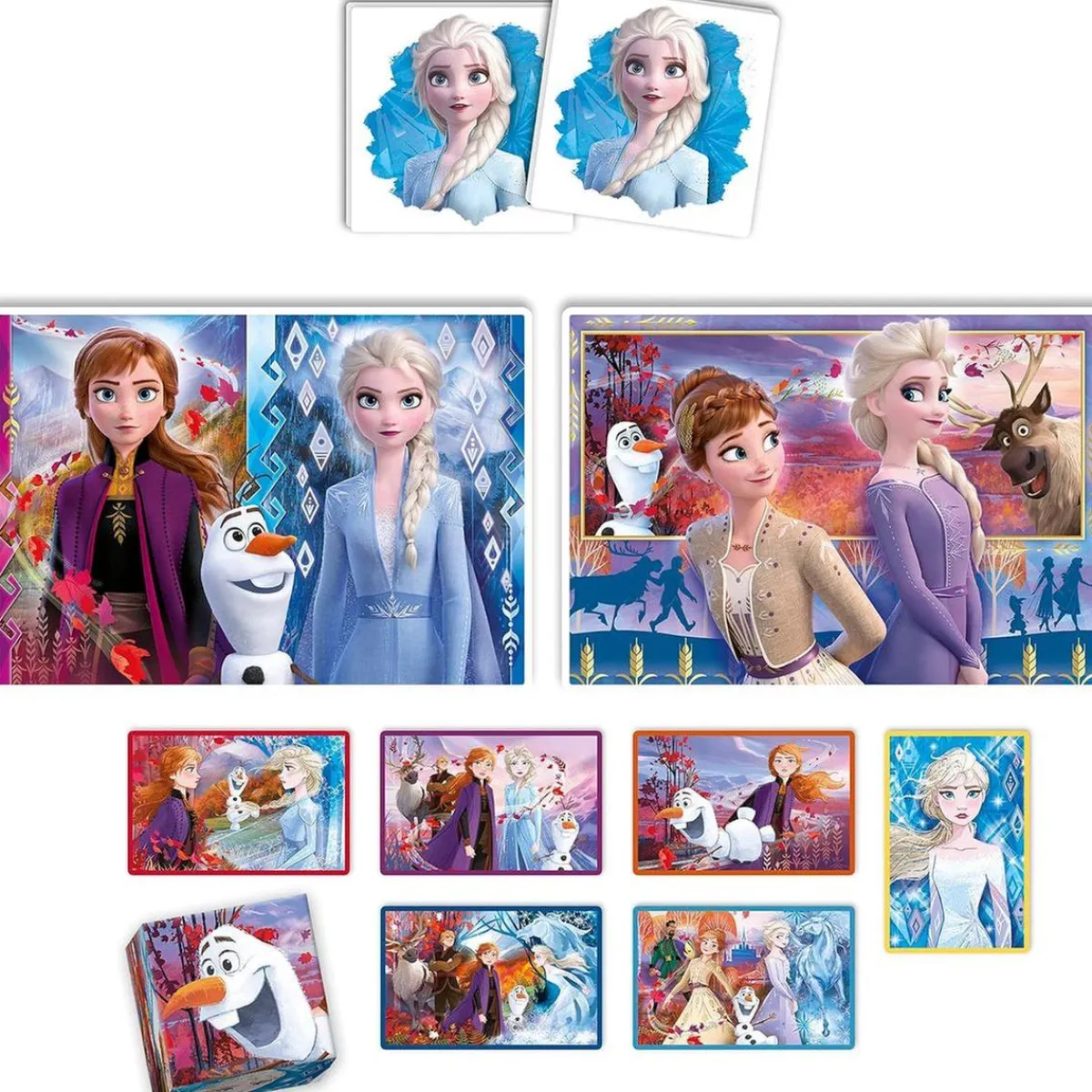 Sale - Frozen - Edukit 4 en 1: Puzzle de 48 piezas, juego de memoria y 6 cubos educativos ㅤ Juguetes Educativos Y Libros|Juegos Y Puzzles