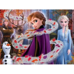 - Frozen - Puzzle infantil efecto purpurina 104 piezas ㅤ*CLEMENTONI Discount